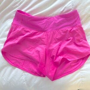 Lululemon high rise speed up short size 4